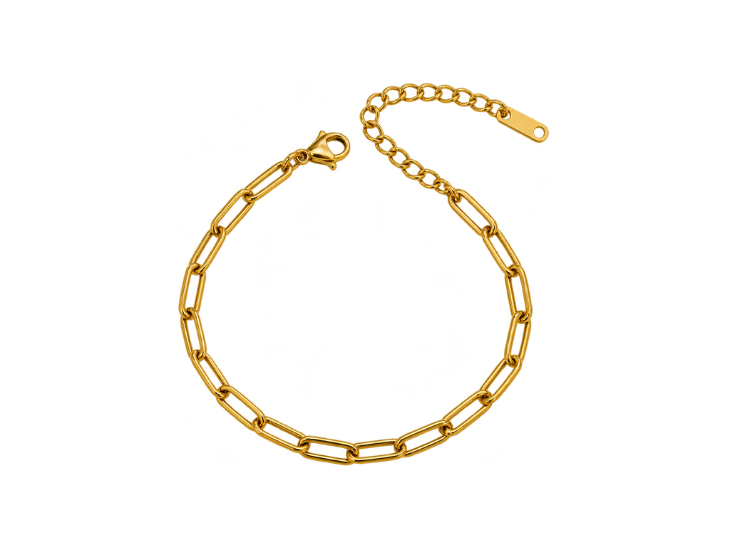 Paperclip Bracelet zlatý – abbigliamento