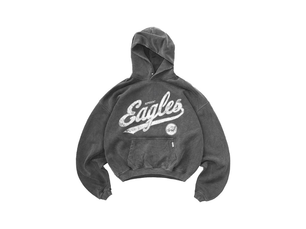 Philadelphia Eagles x Represent Hoodie Vintage Grey-Represent-pikastore.cz