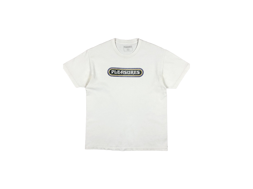Pleasures Mania Logo Tee White-Pleasures-pikastore.cz