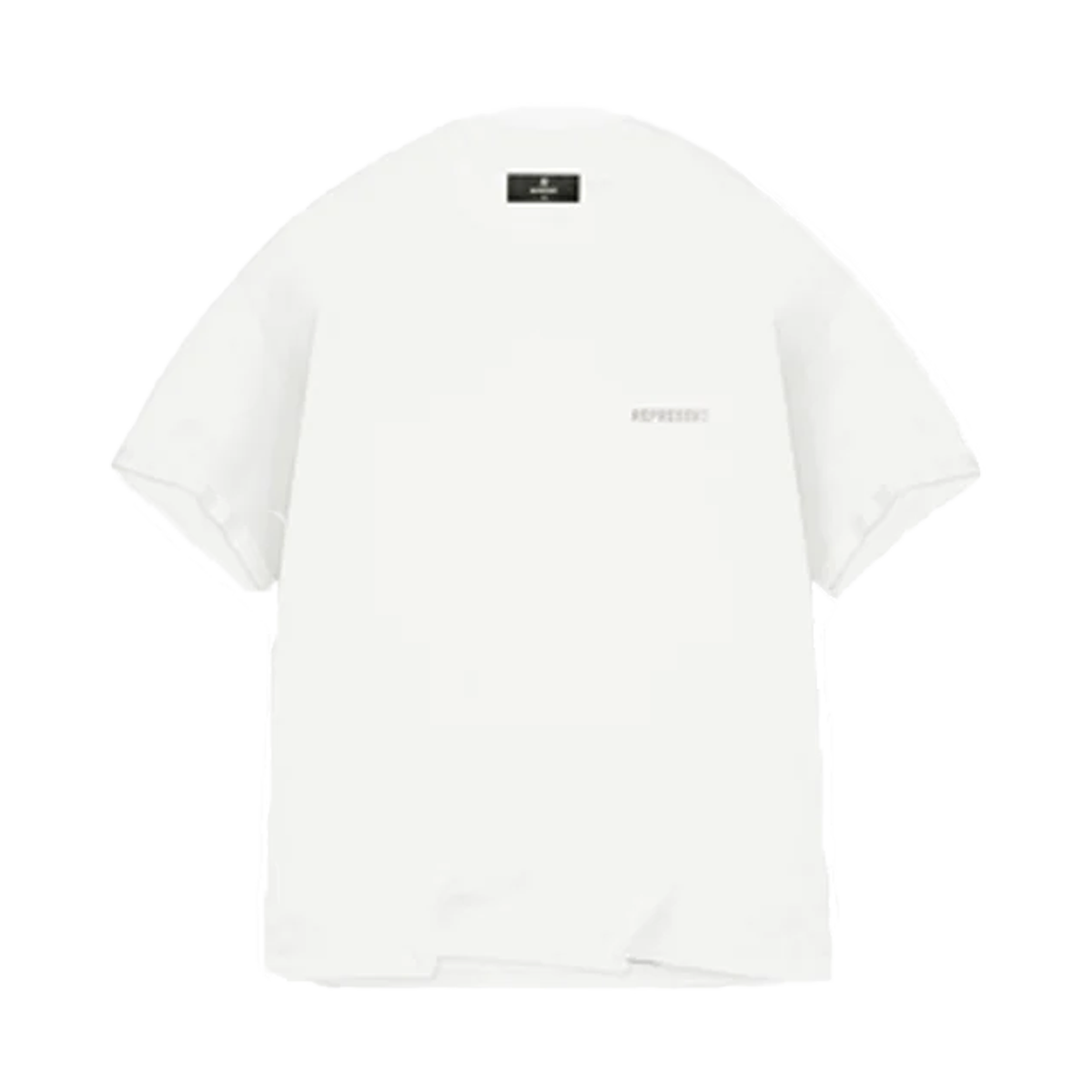 Represent Block Logo T-Shirt Flat White-Represent-pikastore.cz