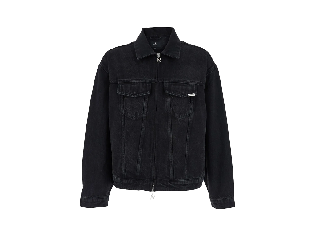 Represent Collared Denim Jacket Aged Black-Represent-pikastore.cz