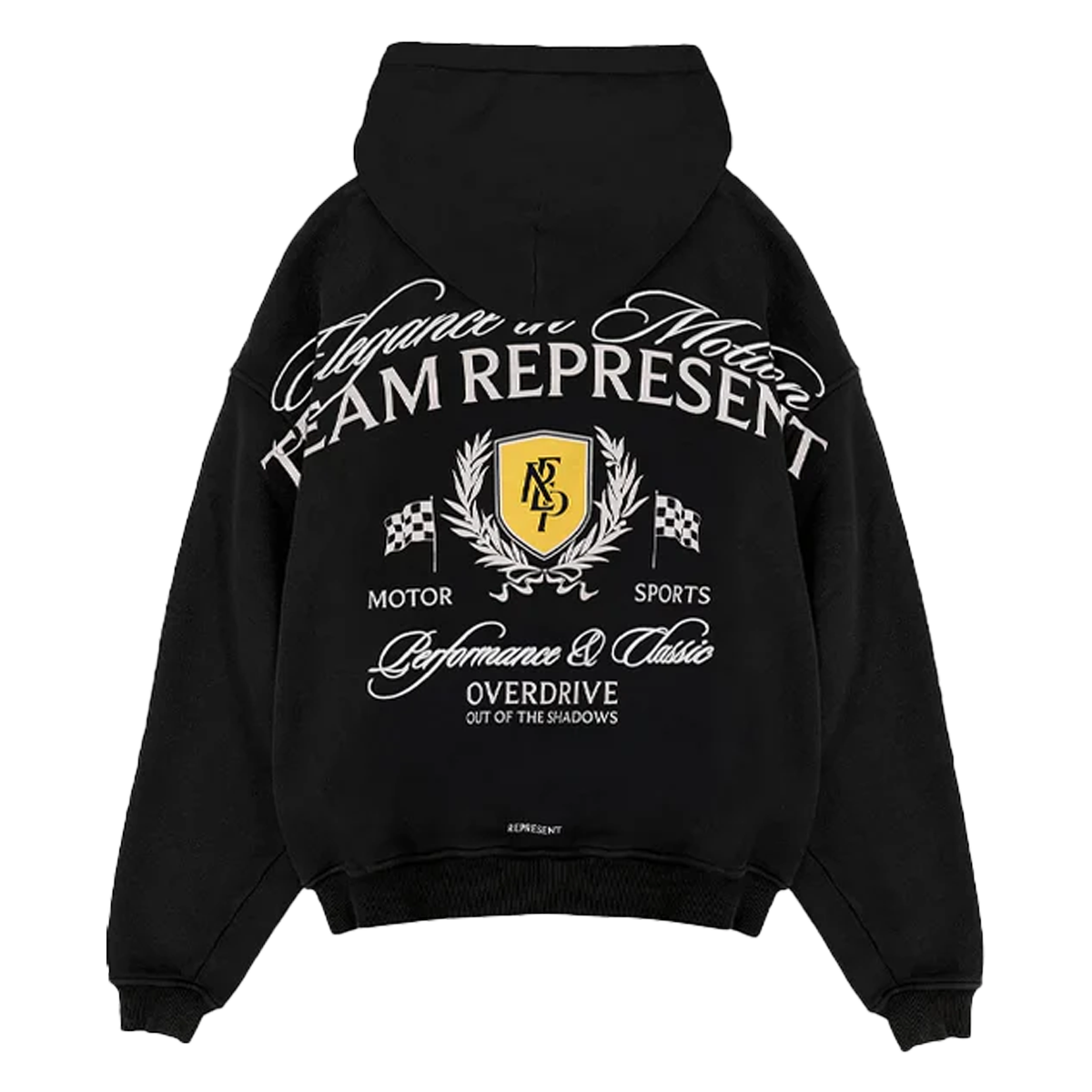 Represent Crest Hoodie Vintage Black-Represent-pikastore.cz