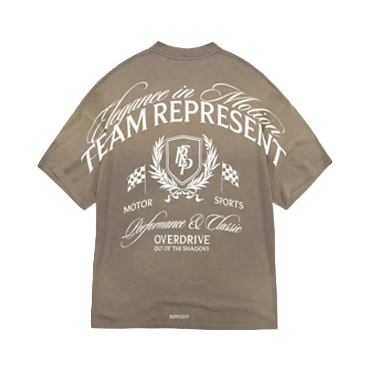 Represent Crest T-Shirt Dark Taupe-Represent-pikastore.cz