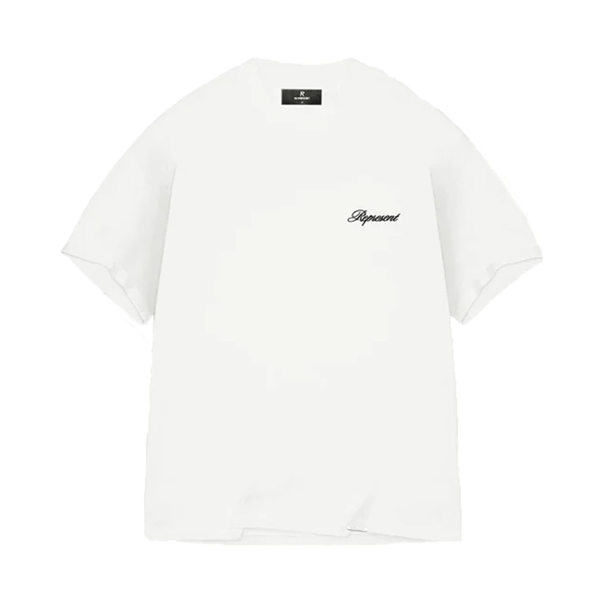 Represent Script Logo T-Shirt White-Represent-pikastore.cz