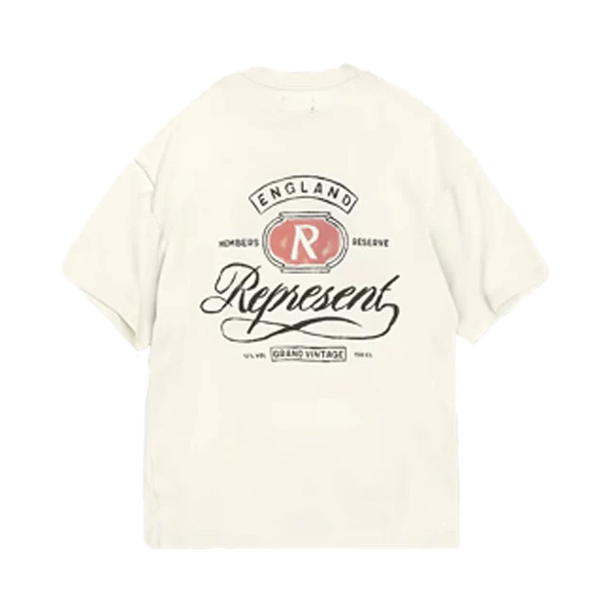 Represent Grand Vintage Hand Drawn T-Shirt Aged White-Represent-pikastore.cz
