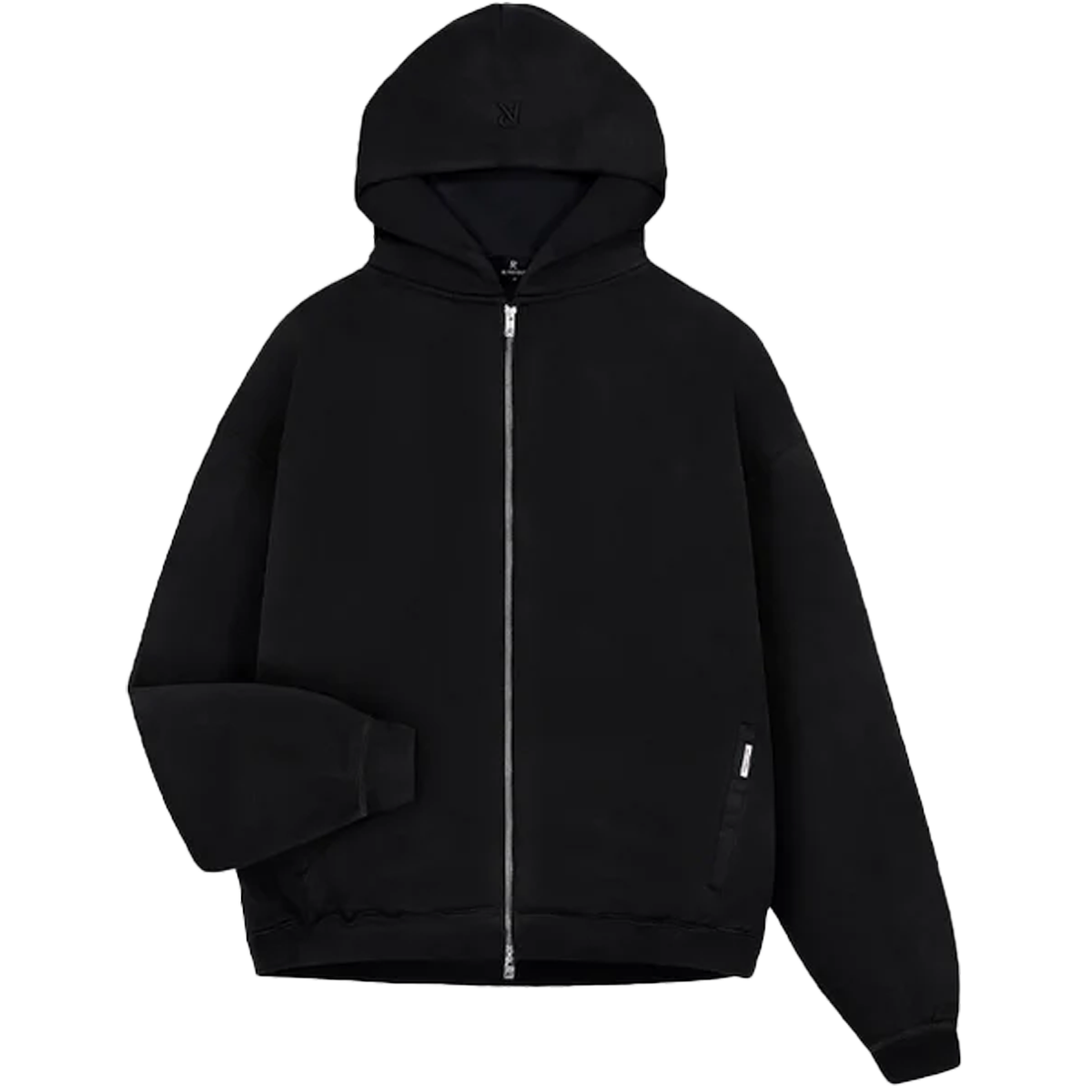 Represent Initial Oversized Zip Hoodie Black-Represent-pikastore.cz