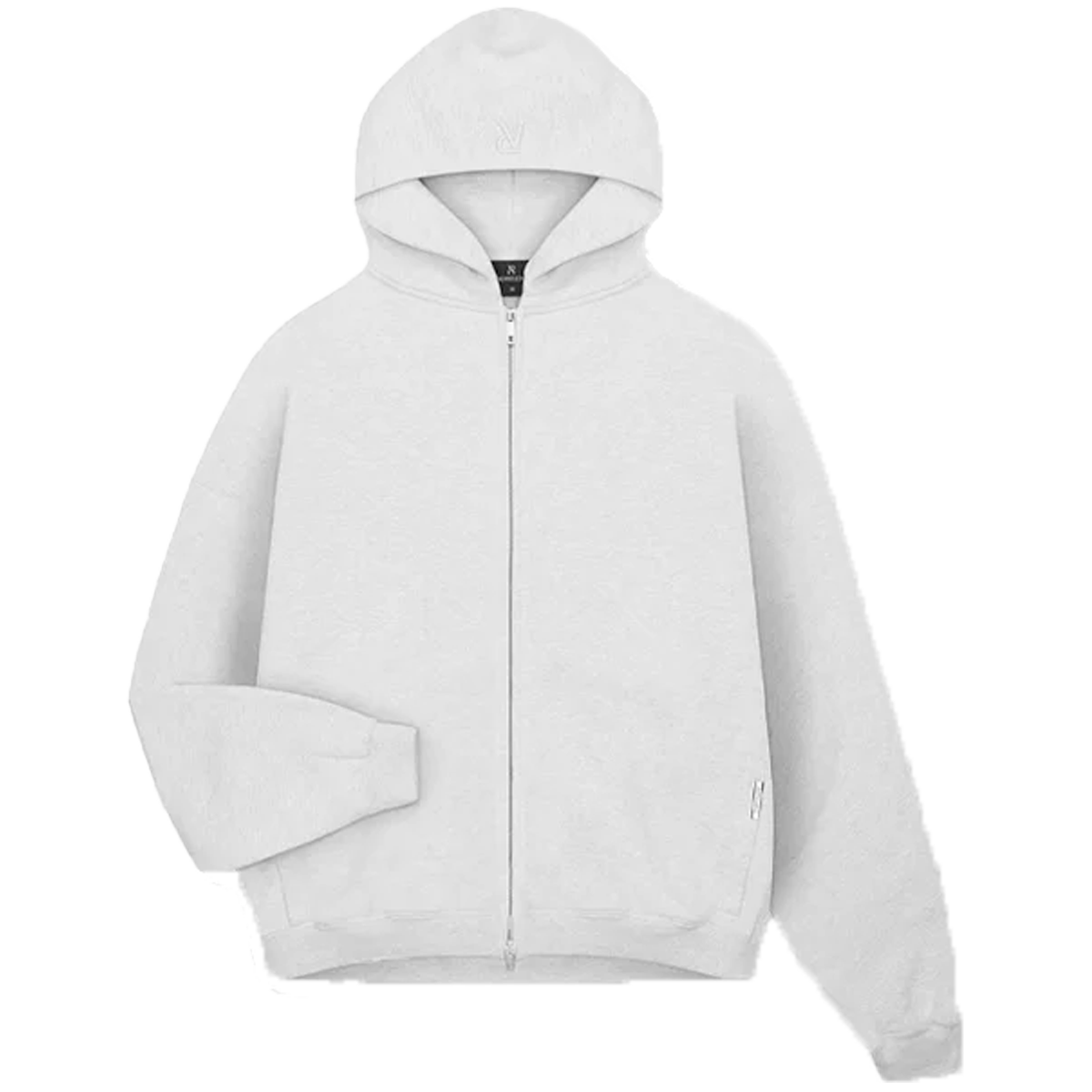 Represent Initial Oversized Zip Hoodie Ice Grey Marl-Represent-pikastore.cz