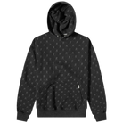 Represent Intarsia Initial Hoodie Off Black-Represent-pikastore.cz