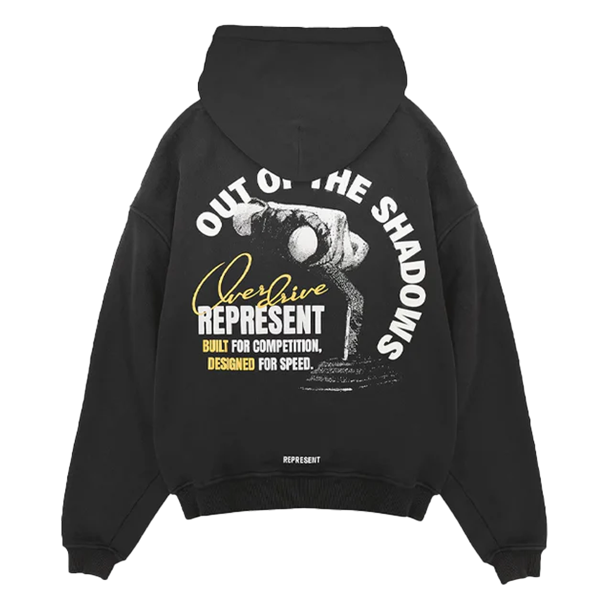 Represent Out Of The Shadows Hoodie Stained Black-Represent-pikastore.cz