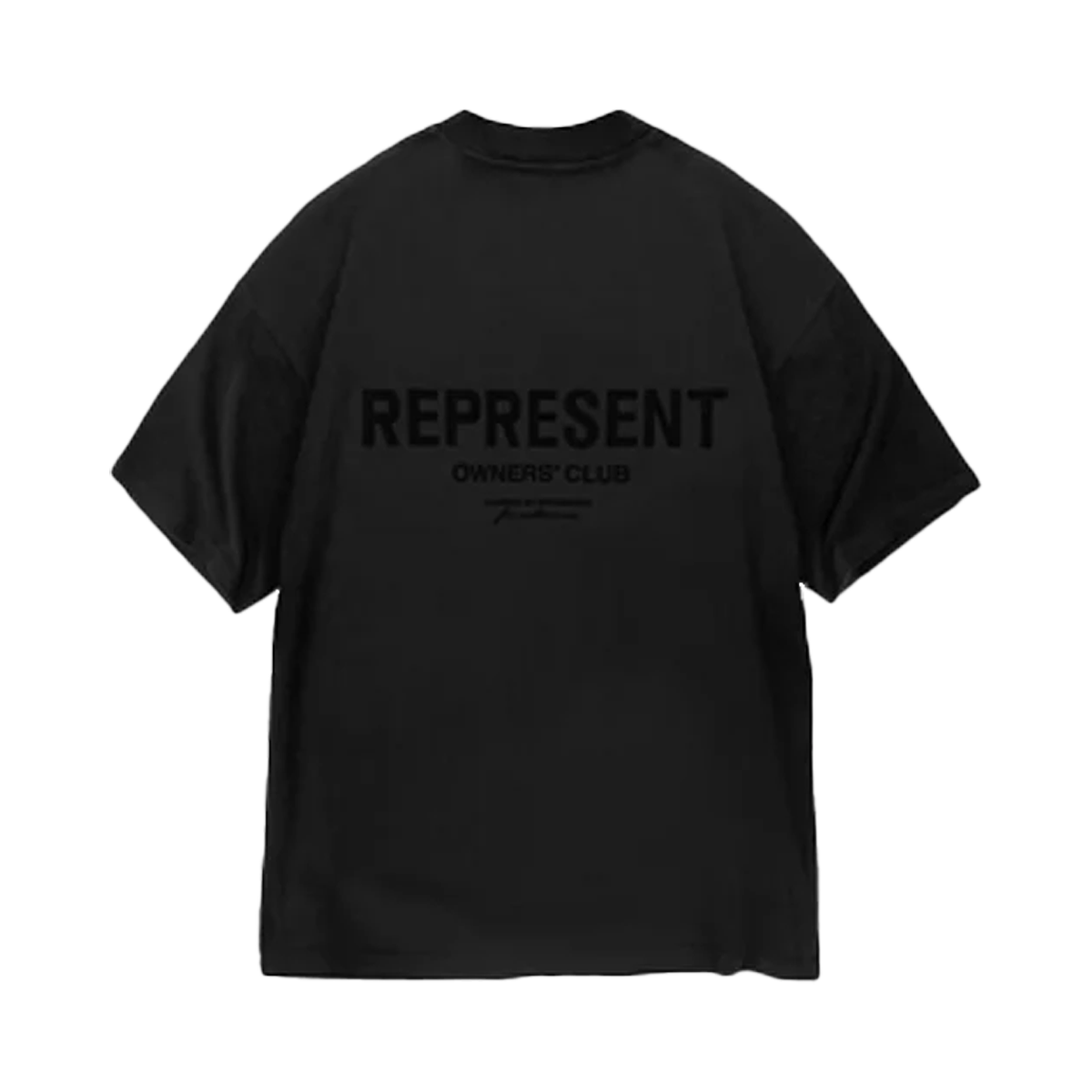 Represent Owners Club Flocked T-Shirt Black-Represent-pikastore.cz