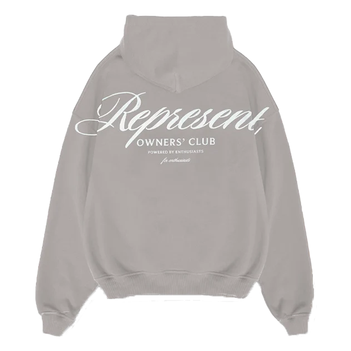 Represent Owners Club Script Hoodie Slate-Represent-pikastore.cz