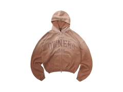 Represent Owners Club Zip Through Hoodie Sienna
