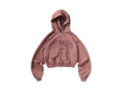 Represent Owners Club Zip Through Hoodie Smoked Rose