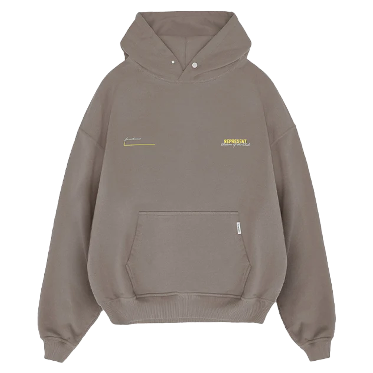Represent Patron Of The Club Hoodie Washed Olive-Represent-pikastore.cz
