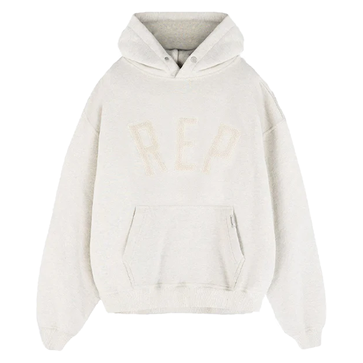 Represent Rep Applique Hoodie Cream Marl-Represent-pikastore.cz