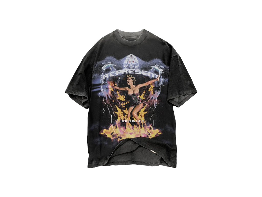 Represent Spirit Reaper Reign In Pain T-Shirt Vintage Black-Represent-pikastore.cz