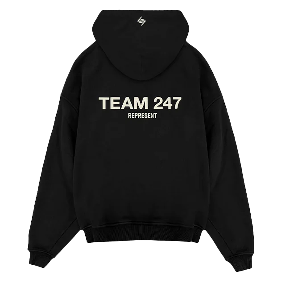 Represent Team 247 Oversized Hoodie Black-Represent-pikastore.cz