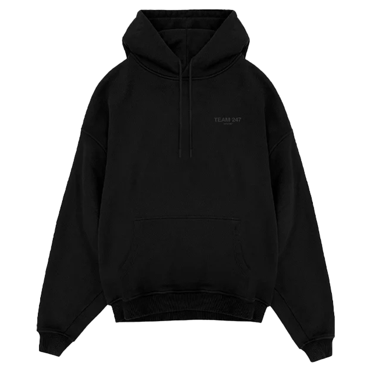 Represent Team 247 Oversized Hoodie Matte Black-Represent-pikastore.cz