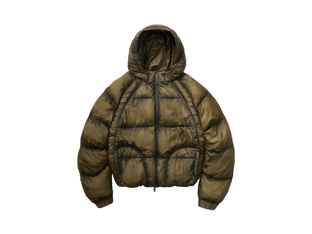 Represent Translucent Hooded Puffer Dark Olive-Represent-pikastore.cz