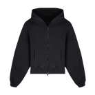 Represent WMNS Initial Oversized Crop Hoodie Washed Black-Represent-pikastore.cz