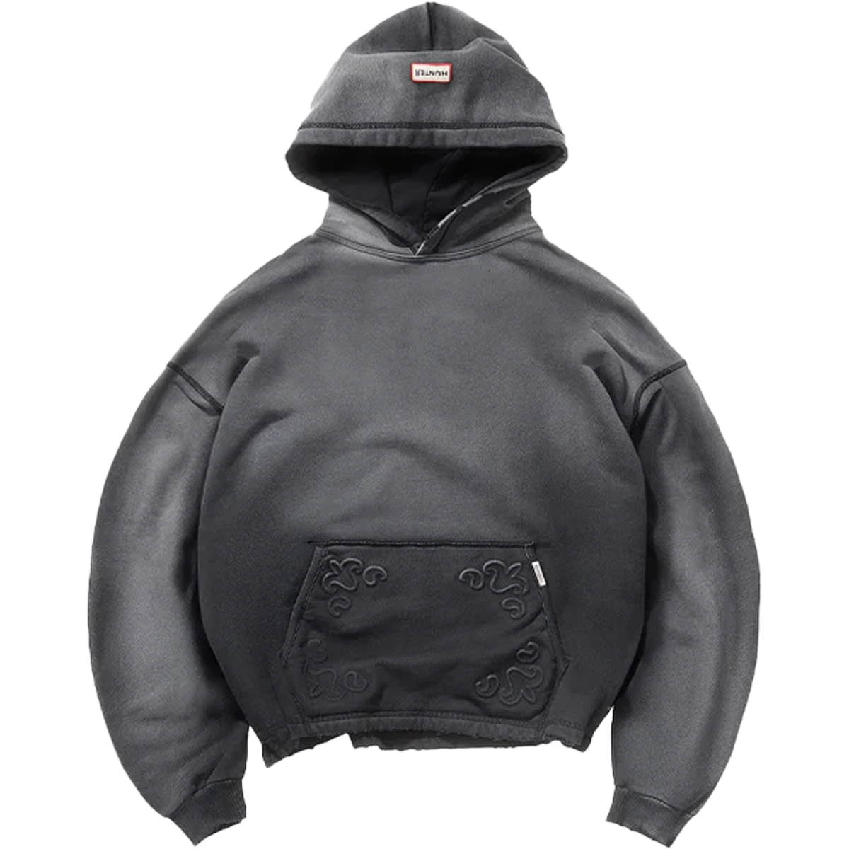 Represent X Hunter Hoodie Stained Black-Represent-pikastore.cz