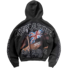 Represent X Iron Maiden Steed Hoodie Stained Black-Represent-pikastore.cz