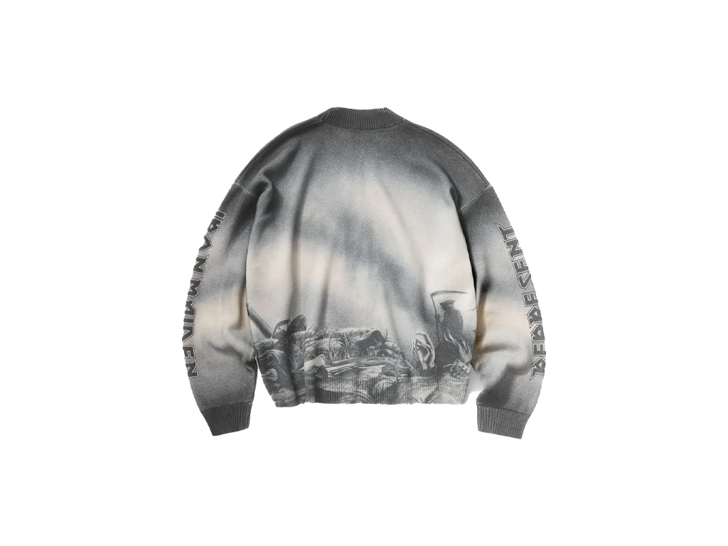 Represent X Iron Maiden Trooper Knit Sweater Sunfade Grey-Represent-pikastore.cz