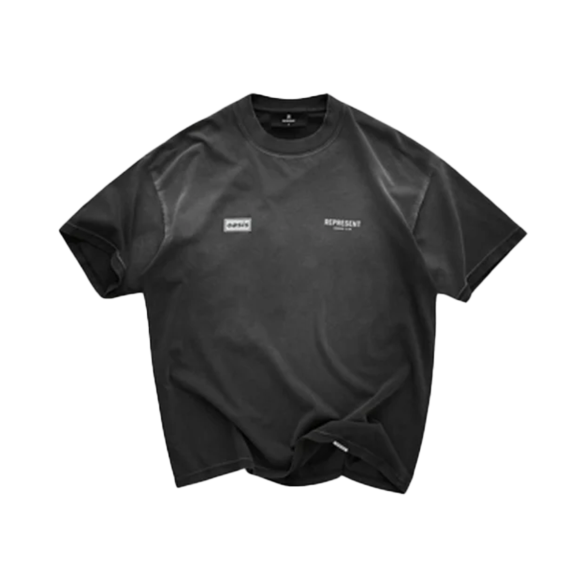 Represent X Oasis Owners Club T-Shirt Stained Black-Represent-pikastore.cz