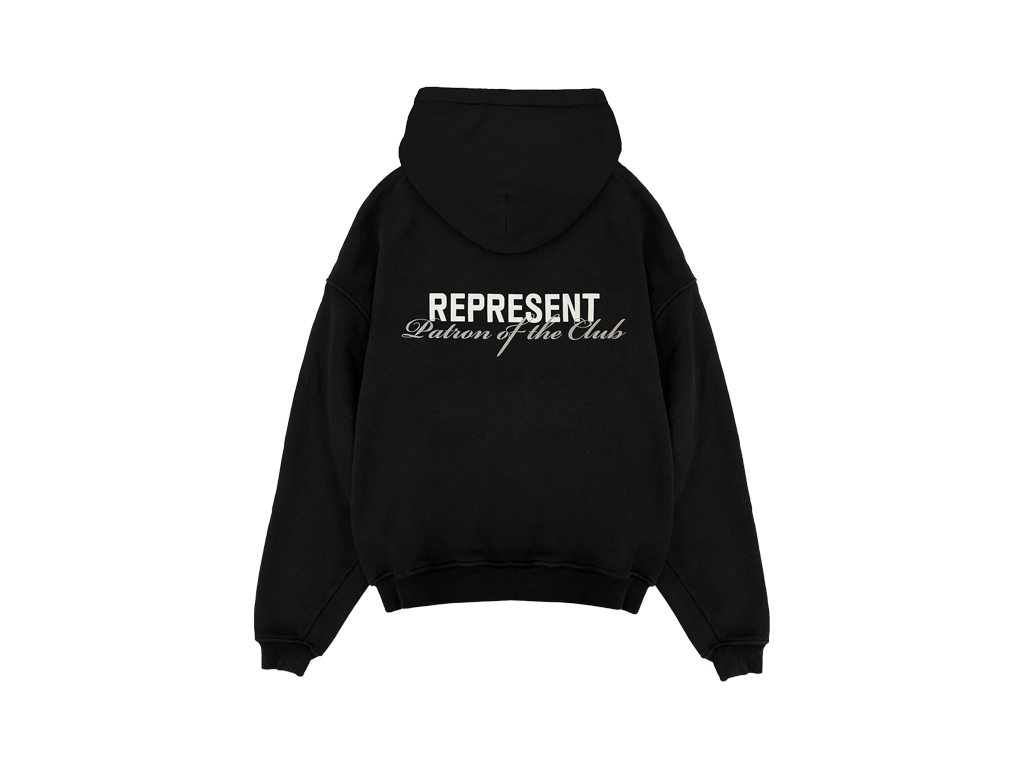 Represent Patron Of The Club Hoodie Black-Represent-pikastore.cz