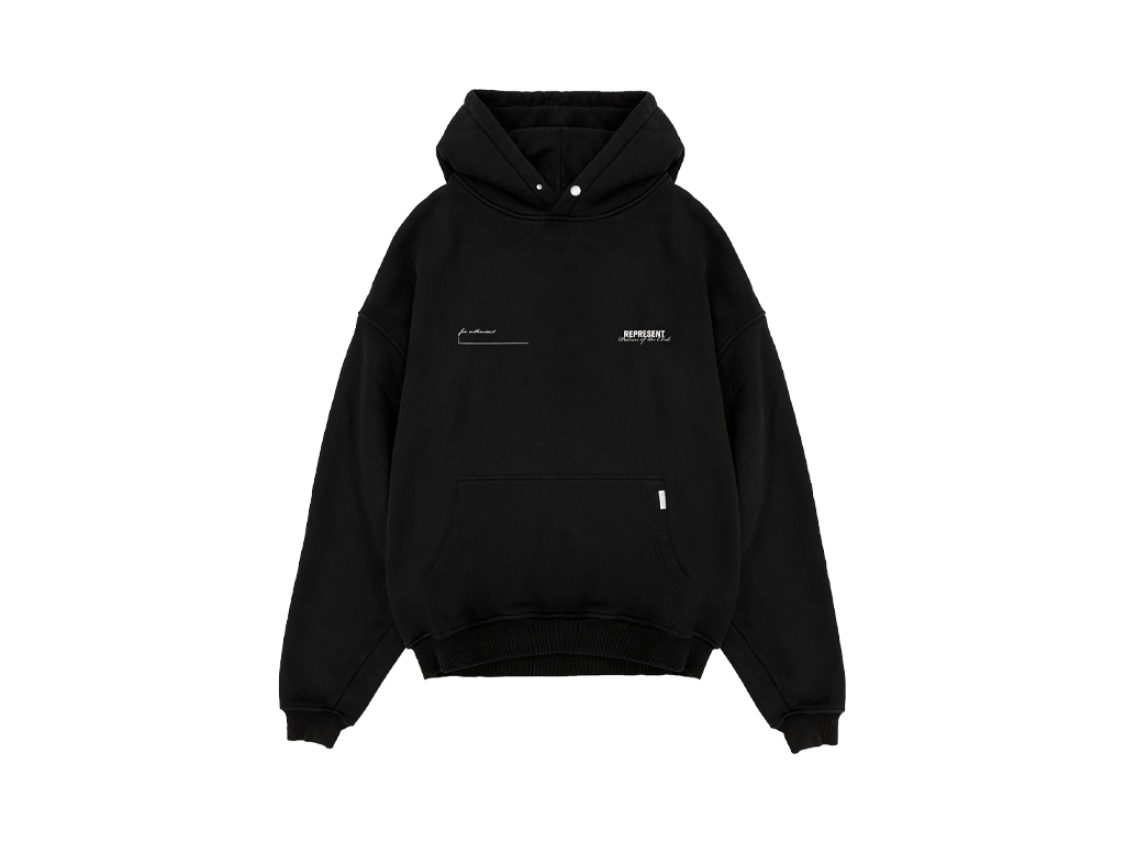 Represent Patron Of The Club Hoodie Black-Represent-pikastore.cz