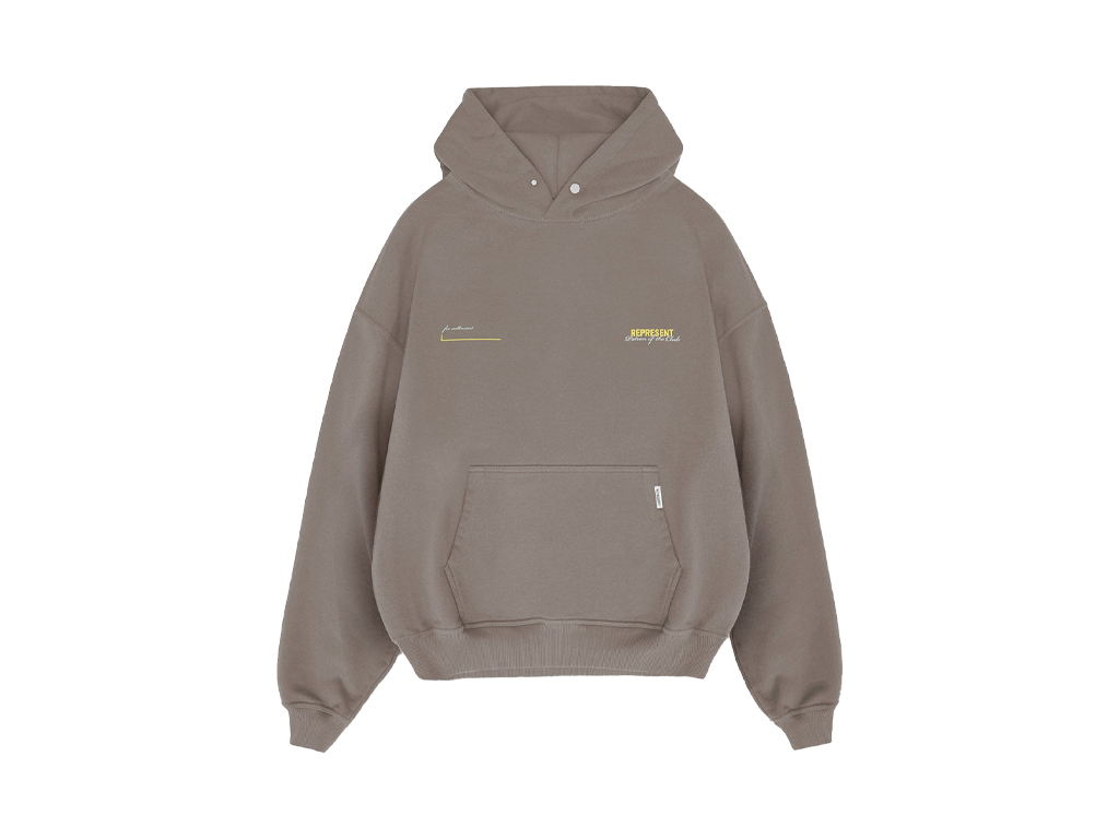 Represent Patron Of The Club Hoodie Washed Olive-Represent-pikastore.cz