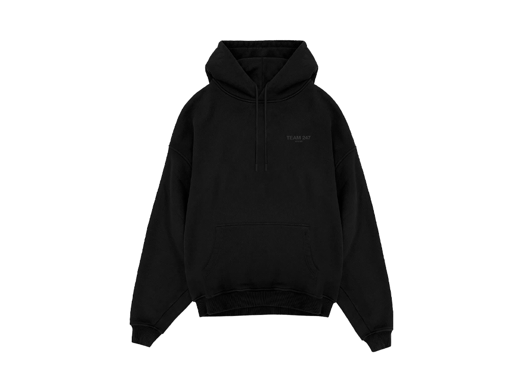 Represent Team 247 Oversized Hoodie Matte Black-Represent-pikastore.cz