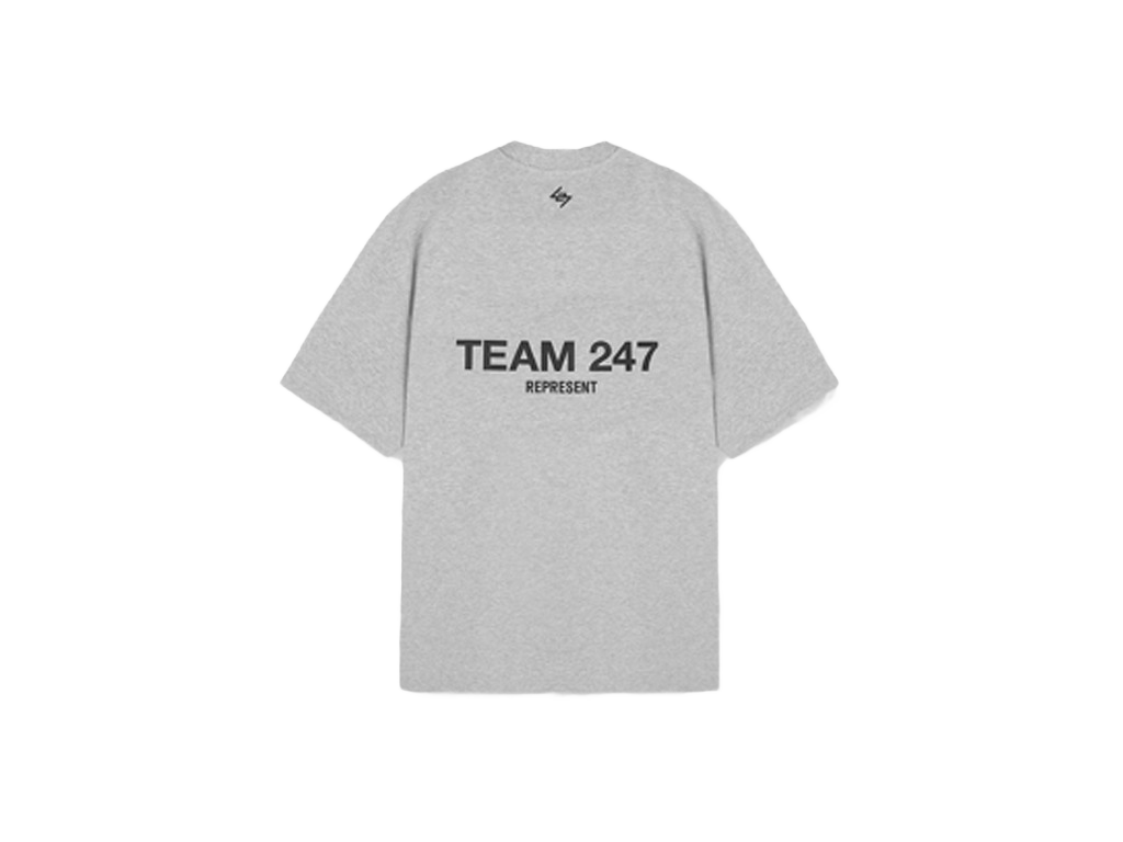 Represent Team 247 Oversized T-Shirt Ash Grey-Represent-pikastore.cz