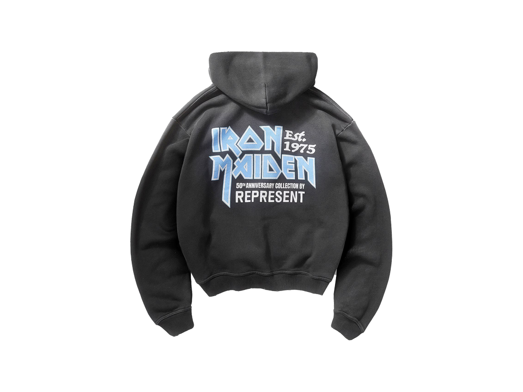 Represent X Iron Maiden Anniversary Zip Through Hoodie-Represent-pikastore.cz