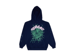 Sp5der OG Web Hoodie Navy