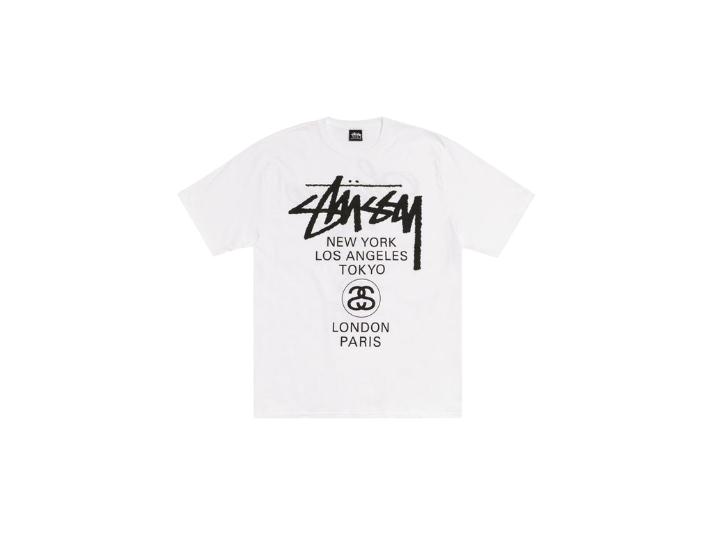 Stussy World Tour Tee White