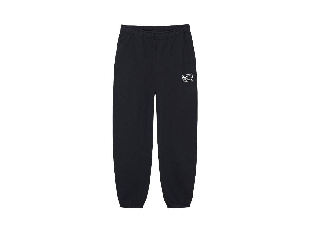 Stussy x Nike Stone Washed Fleece Pant (FW25) Black-Stussy-pikastore.cz