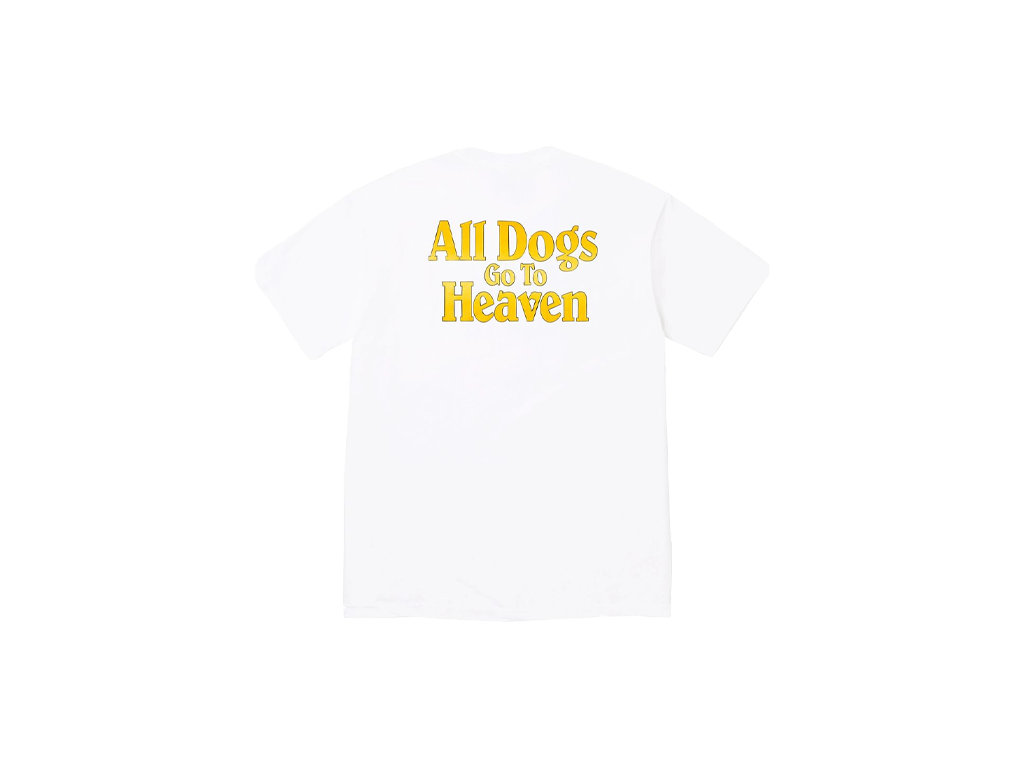 Supreme All Dogs Go To Heaven Tee White