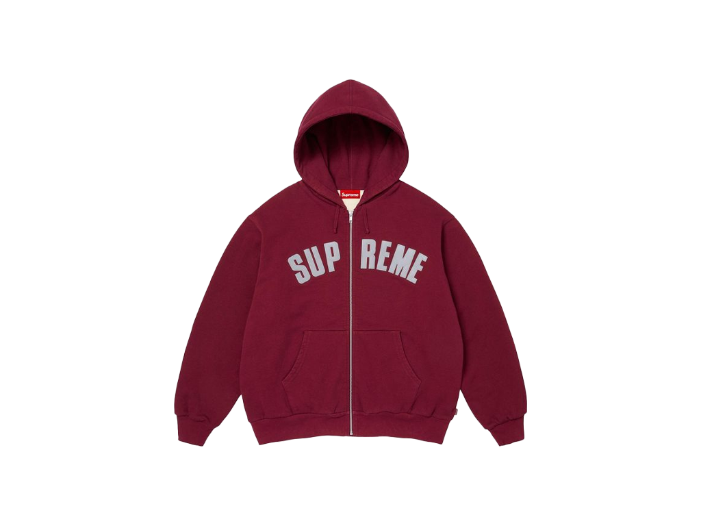 Supreme Arc Thermal Lined Zip Up Hooded Sweatshirt Cardinal-Supreme-pikastore.cz