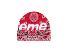 Supreme Bandana Big Logo Beanie Red-Supreme-pikastore.cz