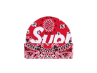 Supreme Bandana Big Logo Beanie Red-Supreme-pikastore.cz