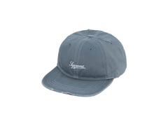 Supreme Distressed Script 6-Panel Blue