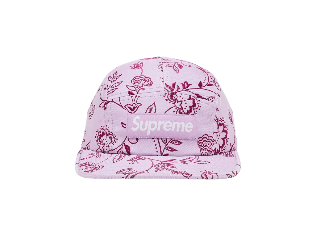 Supreme Floral Jacquard Camp Cap Purple-Supreme-pikastore.cz