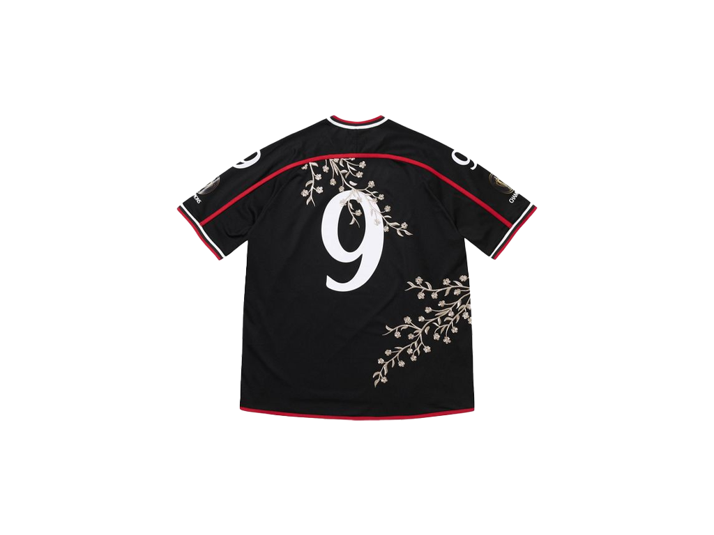 Supreme Floral Soccer Jersey Black