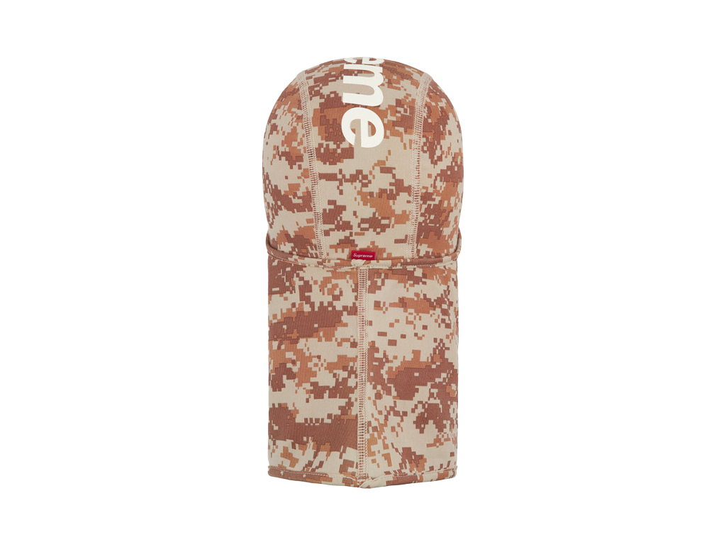 Supreme Heat Reactive Digi Camo Balaclava Tan