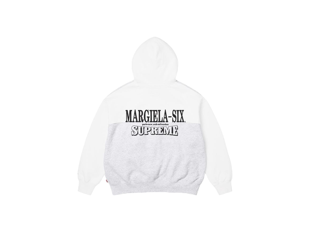 Supreme MM6 Maison Margiela Eagle Zip Up Hooded Sweatshirt Ash Grey-Supreme-pikastore.cz