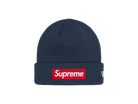 Supreme New Era Box Logo Beanie (FW24) Navy-Supreme-pikastore.cz
