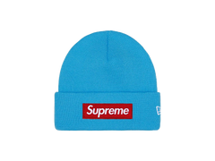 Supreme New Era Box Logo Beanie (FW25) Cyan