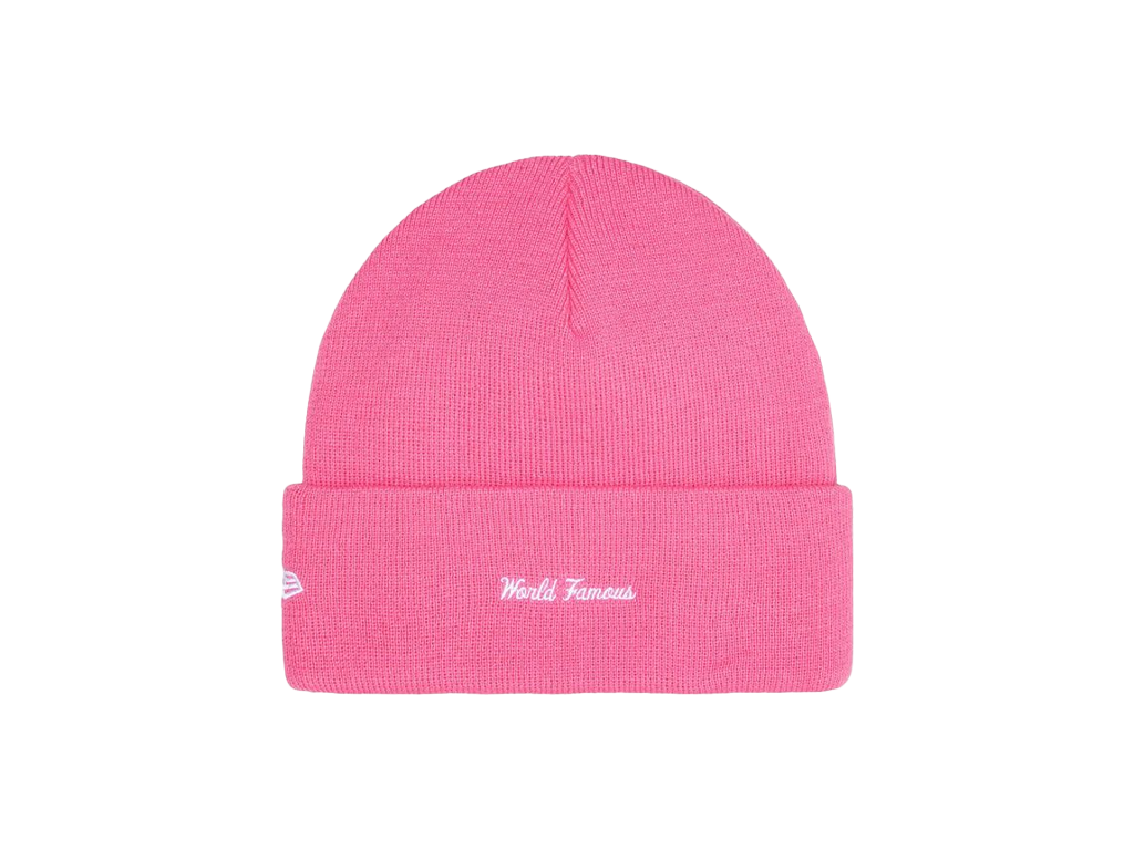 Supreme New Era Box Logo Beanie (FW25) Magenta