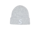 Supreme New Era S Logo Beanie (FW24) Heather Grey-Supreme-pikastore.cz